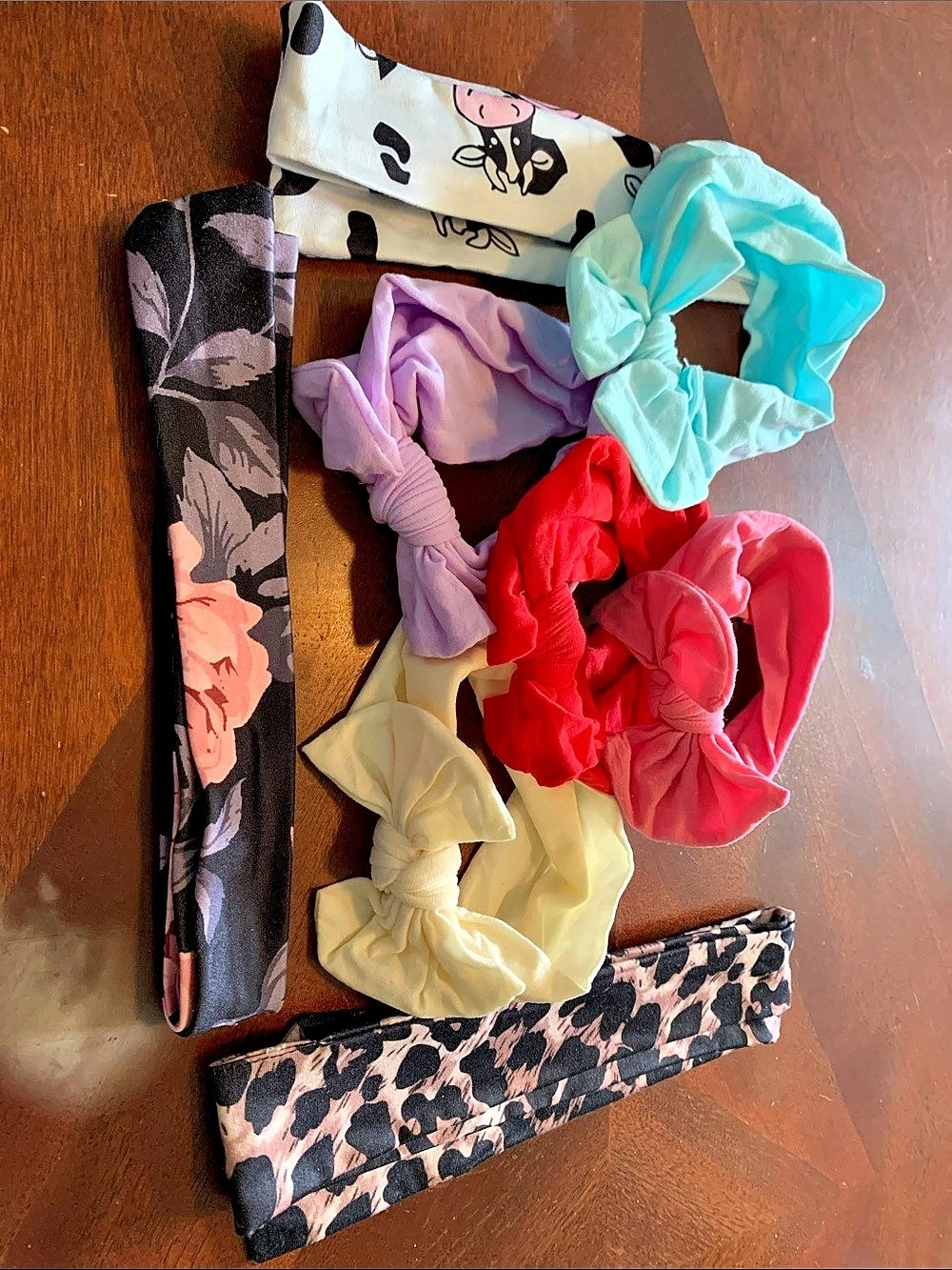 Assorted Floral, cow and animal print baby girl Headbands